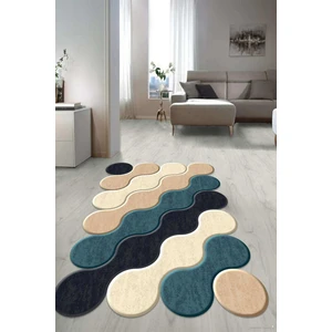 Napoli Home Dijital Baskılı Kaymaz Taban Yıkanabilir Lazer Kesim Salon Halısı Yolluk NLZR-HY-1182