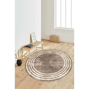 Napoli Home Dijital Baskılı Kaymaz Taban Yıkanabilir Yuvarlak Salon Halısı Koridor Halısı Paspas NDY-HT-487