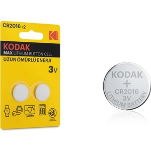 CR2016 3V Lithium Pil 2'li