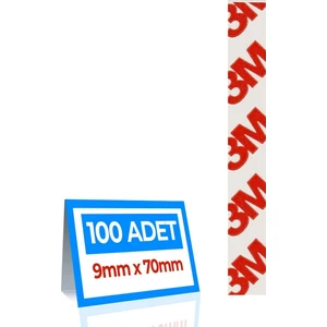 Hazır Kesim 100 Adet Şeffaf Çok Güçlü 9MMX70MM