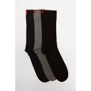 Katia & Bony 3'lü Paket Harold Bambu Erkek Soket Çorap Antrasit-Lacivert-Siyah
