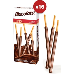 Biscolata Stix Sütlü Çikolatalı 16 x 27,5 gr