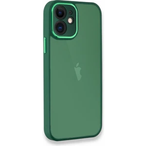 iPhone 12 Kılıf Freya Lazer Lens Kamera Çerçeveli Silikon Kapak