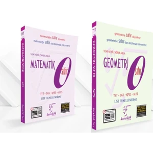 Karekök Yayıncılık Matematik Sıfır ve Geometri Sıfır 2 Kitap Set
