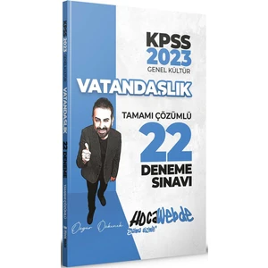 Hocawebde Yayınları KPSS 2023 Vatandaşlık Tamamı Çözümlü 22 Deneme Sınavı