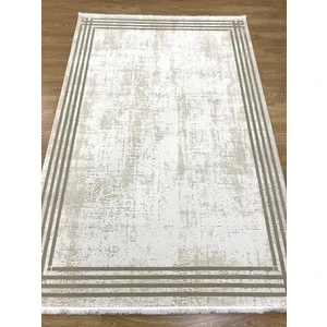 Ipek Halı Sardes 6135 A Krem Çerçeveli Modern Salon Halısı