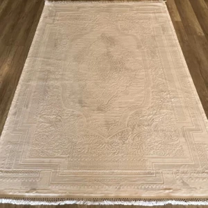 Ipek Halı Blossom 13453 Gri Beyaz Modern Salon Halısı