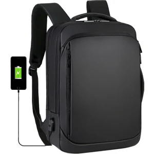 15.6 Inç Su Geçirmez Dizüstü Iş Bilgisayar Sırt Çantası USB (Yurt Dışından)
