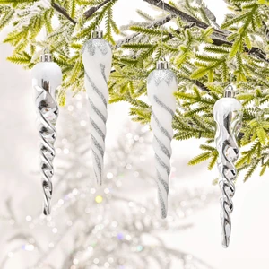 Karaca Home New Year Yeni Yıl Icicle Sarkıt 5 Parça Ağaç Süsü Seti