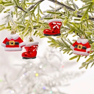 Karaca Home New Year Yeni Yıl Clothes 4 Parça Ağaç Süsü Seti
