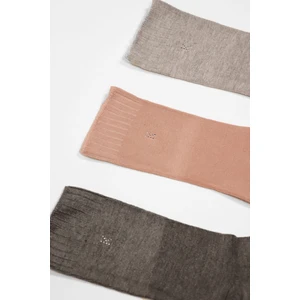 Katia & Bony  3'lü Paket Melissa Modal Kadın Çorap Antracıte-Rose Pınk-Grey Mel.