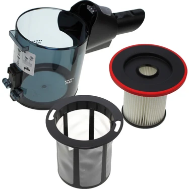 Bosch Unlimited Serie 6 Kırmızı Filtreli Şarjlı Süpürge Toz Haznesi Uyumlu
