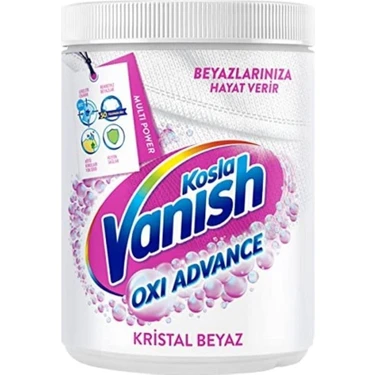 Vanish Oxi Action Kristal Beyaz Toz Deterjan Güçlendirici ve Leke Çıkarıcı 480