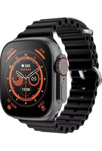 Arazon Watch Gs Ultra 8 Uyumlu 2.05 Inç Gps Nfc Destekli Akıllı Saat Tüm Telefonlarla Uyumlu 49 mm Vidalı