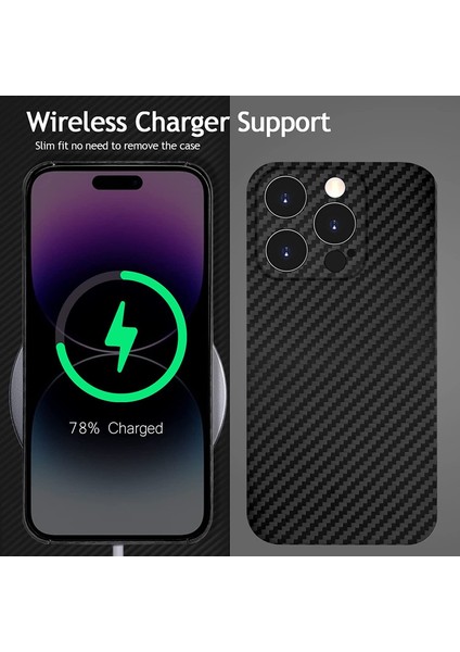 Iphone 14 Plus Kılıf Carbon Fiber Magsafe Sert Mika