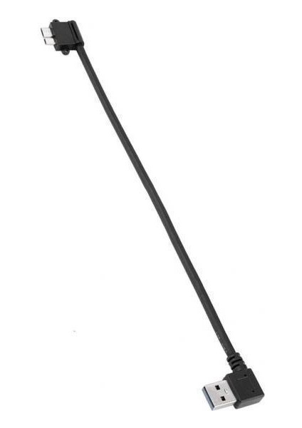 2xright Açılı 90 Derece USB 3.0 - Micro USB 3.0 10PIN Kablo 25CM 2 Pcs (Yurt Dışından)