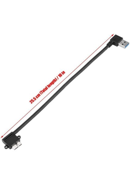 2xright Açılı 90 Derece USB 3.0 - Micro USB 3.0 10PIN Kablo 25CM 2 Pcs (Yurt Dışından) indirimleri