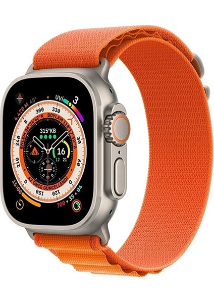 Apple Watch Uyumlu 42 mm 44 mm 45 mm 49 mm Kordon 1/2/3/4/5/6/se/7/8/ Watch Ultra Alpine Loop Kordon