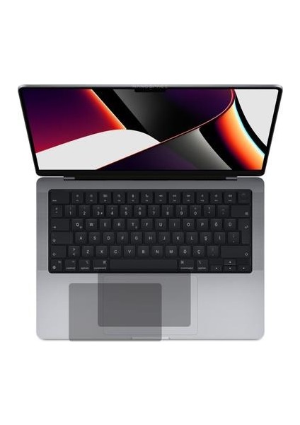 Apple MacBook Pro 14' Mat Parmak Izi Bırakmayan Touchpad Nano Koruyucu 2 Adet