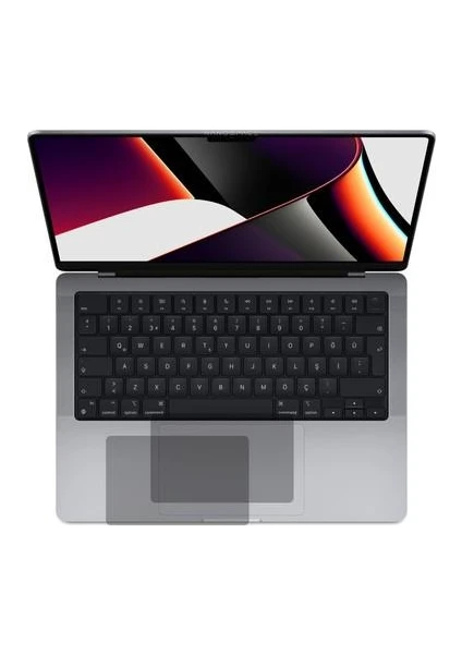 ECR MOBILE Apple MacBook Pro 14' Mat Parmak Izi Bırakmayan Touchpad Nano Koruyucu 2 Adet