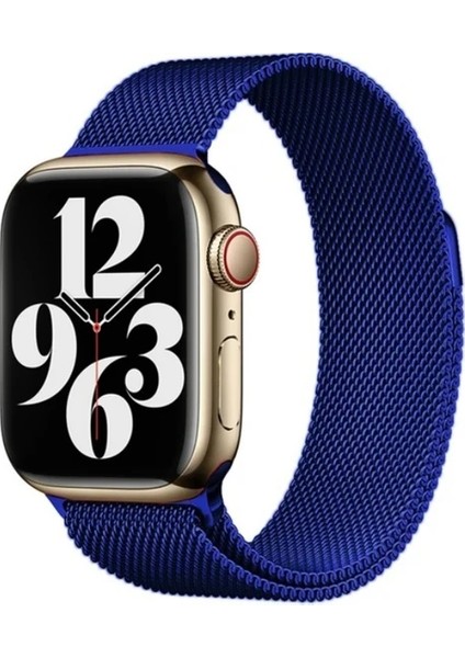 Apple Watch Uyumlu Seri Ultra 8 7 6 5 4 Se 38 39 40 41MM Milano Loop Çelik Örme Kordon