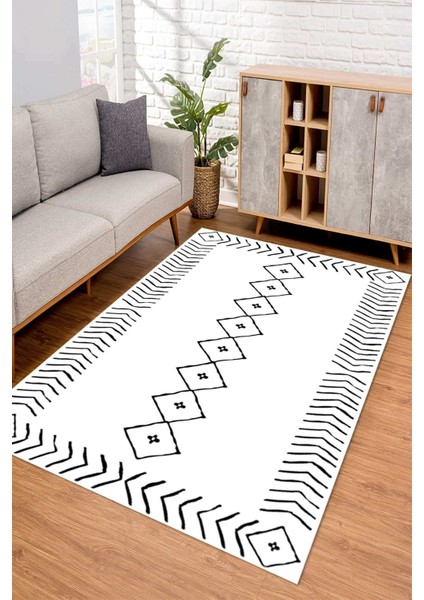 Dijital Kaymaz Taban Yıkanabilir Renkli Salon Halısı Mutfak Halısı Yolluk ND-SD-562