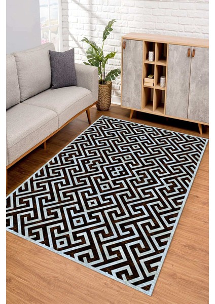 Dijital Kaymaz Taban Yıkanabilir Renkli Salon Halısı Mutfak Halısı Yolluk ND-SD-856