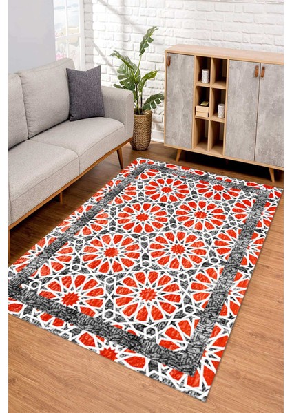 Dijital Kaymaz Taban Yıkanabilir Renkli Salon Halısı Mutfak Halısı Yolluk ND-SD-811
