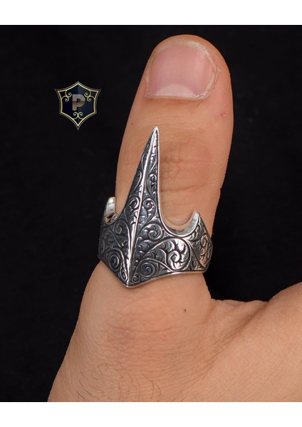 Gümüş 925 Ayar Gümüş Erkek Baş Parmak Zihgir Yüzüğü fiyatları