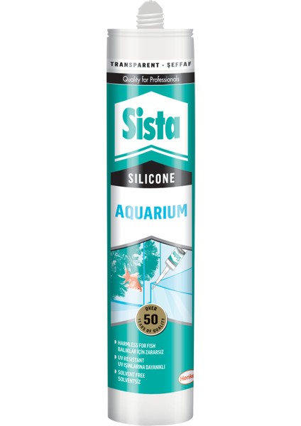 Sista Akvaryum Silikonu Şeffaf 280 ml