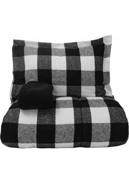Mountain Siyah-Beyaz Çift Kişilik Cozy Comfort