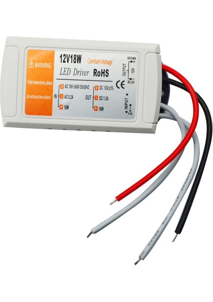 LED Güç Adaptörü, DC12V 18W, Güç Dönüştürücü Veya LED Şeritler, fiyatları