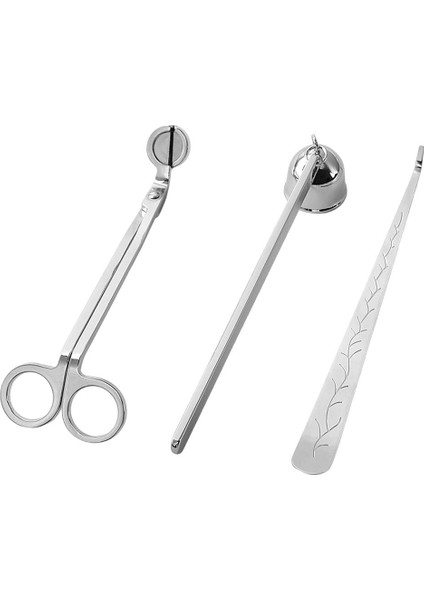3pcs Mum Fitil Snuffer Kepçe Kesici Söndürme Aracı Kiti