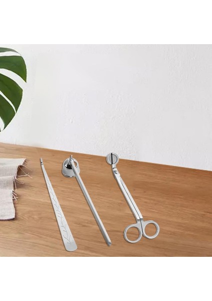 3pcs Mum Fitil Snuffer Kepçe Kesici Söndürme Aracı Kiti
