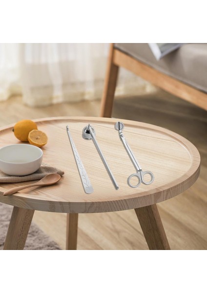 3pcs Mum Fitil Snuffer Kepçe Kesici Söndürme Aracı Kiti