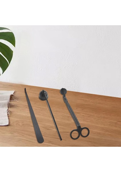 3pcs/set Mum Snuffer Kepçe Mum Aksesuar Siyah indirimleri