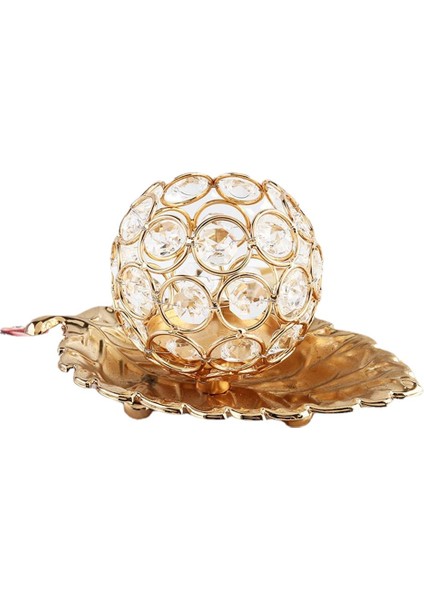 Art Crystal Candle Tutucu Tealight Candelabrum Ana Partisi Yatak Odası Masası