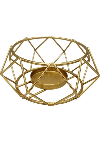 3D Çay Işık Adive Tutucu Tatil Tablosu Için Ferfore Demir Şamdan A(Yurt Dışından)