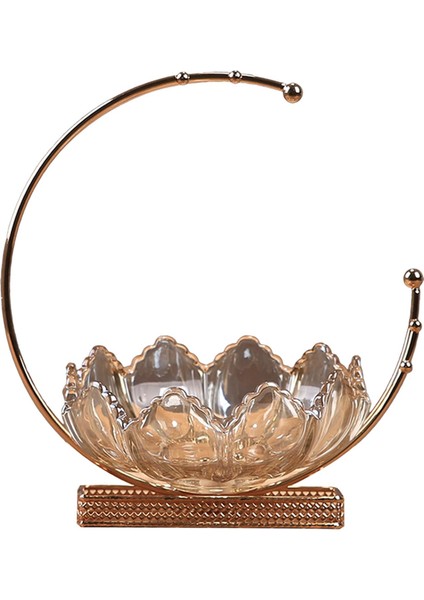 Cam Dekoratif Meyve Kase Ev Dekoru Tatlı Atıştırmalık Servis Plakası