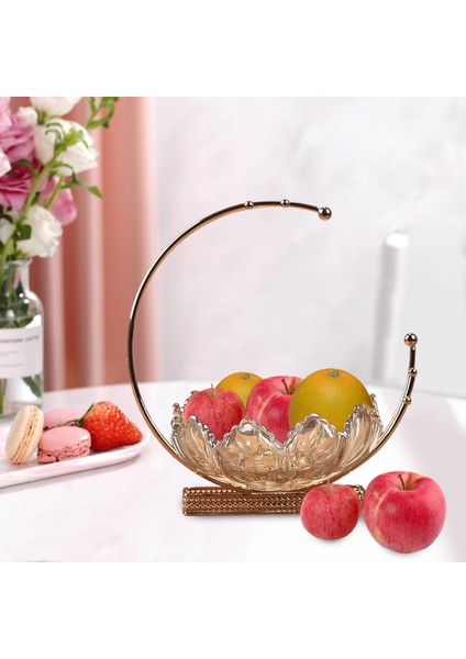 Cam Dekoratif Meyve Kase Ev Dekoru Tatlı Atıştırmalık Servis Plakası indirimleri