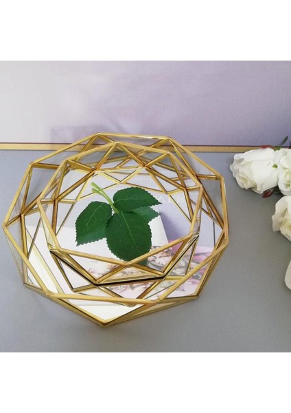 Parfüm Tepsi Aynası Vanity Tepsi Dekoratif Ev Banyo Masa Tealight Tutucu L 24.5X24.5X4.5CM modelleri