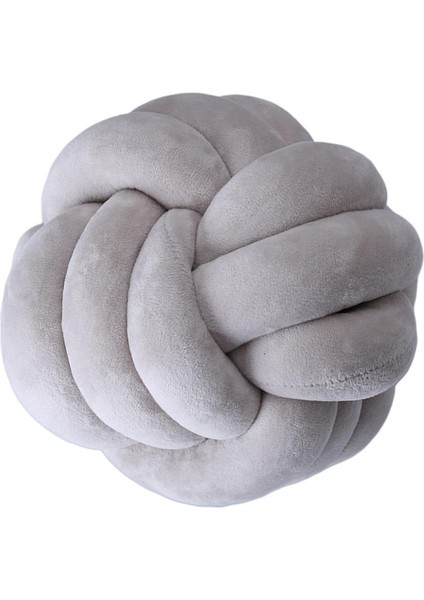 Yumuşak Konforlu Düğüm Yastığı Çocuk Hediye/ Araba Süsleme Dia 8.6 "gri(Yurt Dışından)