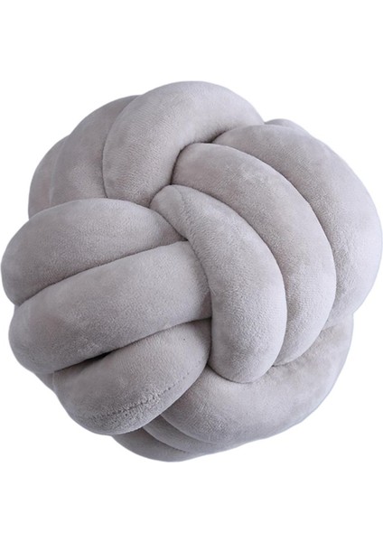 Yumuşak Konforlu Düğüm Yastığı Çocuk Hediye/ Araba Süsleme Dia 8.6 "gri(Yurt Dışından)