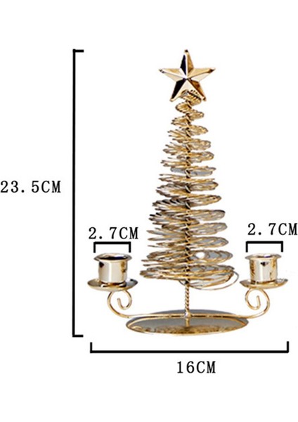 Mum Tutucu Dekoratif Centerpiece Stand Votive Mum/ Akşam Yemeği Partisi - Altın L Çift Bardaklar