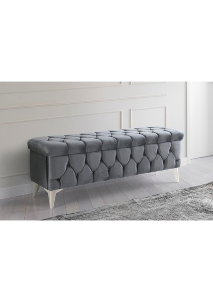 Sandıklı Puf Bench Puf 140 cm  gri  A+ Kalite