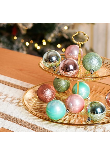 Minty Pinky 12 Parça Ağaç Süsü Seti fiyatları