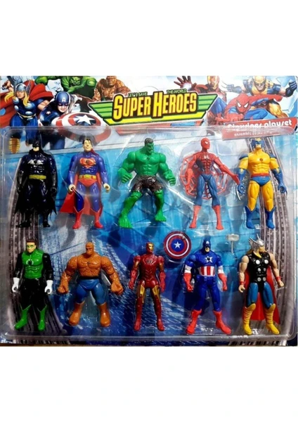 Avengers Yenilmezler Oyuncak Hulk Thor Taşadam 10 Lu Set