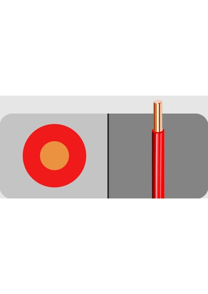 1,5 mm Nya Tek Damar Elektrik Tesisat Kablosu Tam Bakır Kırmızı (100 Metre) fiyatları