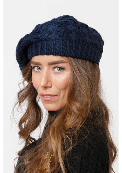 Ressam Model Örgülü Triko Kışlık Kadın Renkli Bere Örgülü Ressam Şapka modelleri