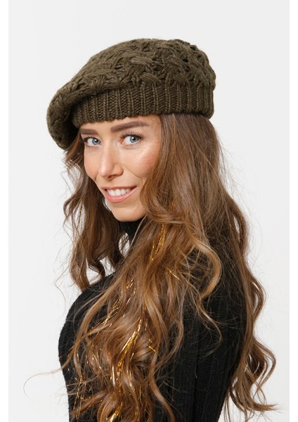 Ressam Model Örgülü Triko Kışlık Kadın Renkli Bere Örgülü Ressam Şapka fiyatları